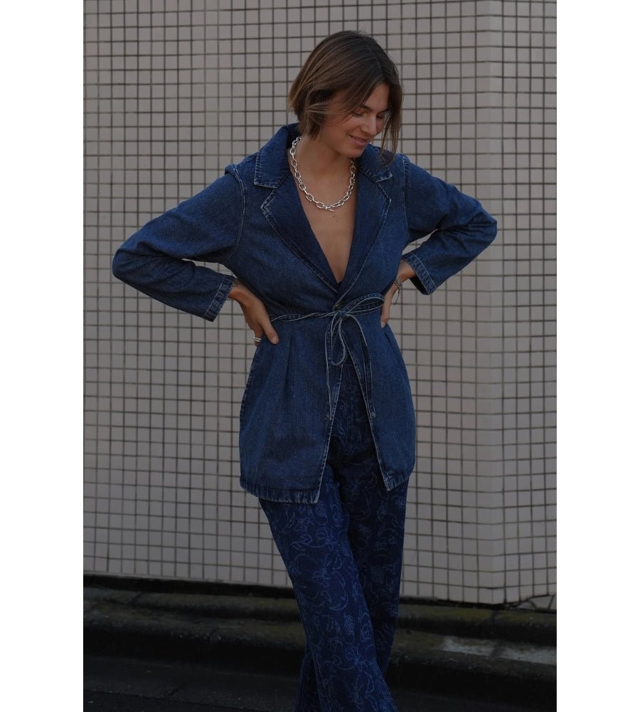 Bette Belted Jacket - Phoenix