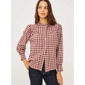 Alanna Blouse - Garnet Rose Cobalt