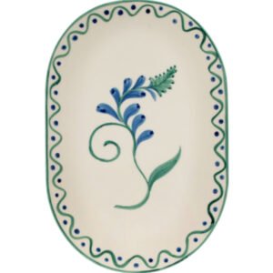 Indigo Flora Serving Platter Multicolour