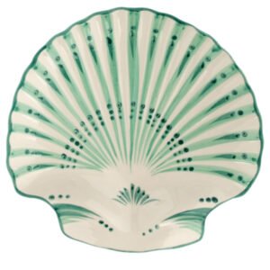 Shell Verde Serving Platter Green