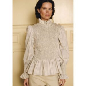 Aleria Shirt Light Blue Stripes