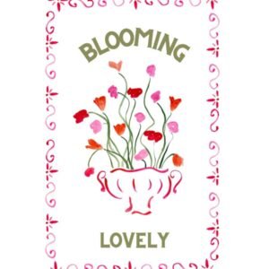 Blooming Lovely - Flowers Linen Tea Towel