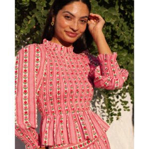 Isabel Top - Alpine Rose