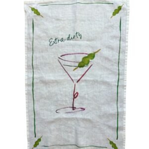 Extra Dirty - Martini Linen Tea Towel