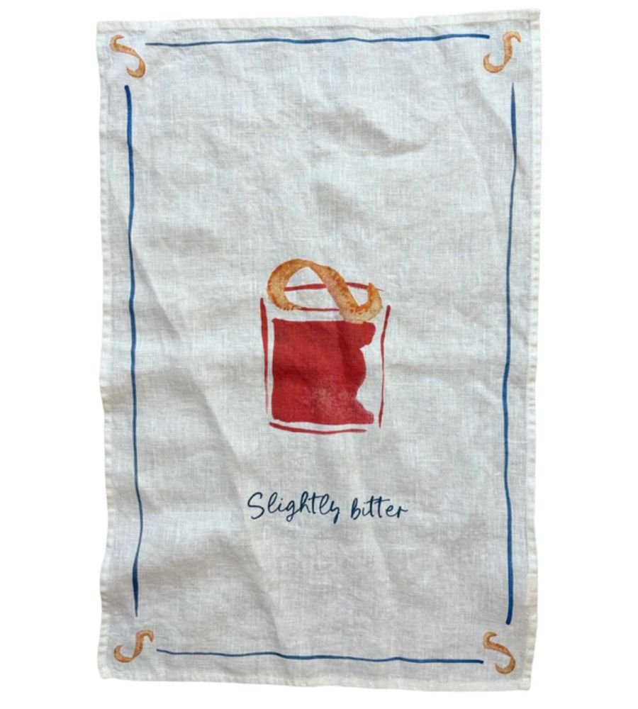 Slightly Bitter - Negroni Linen Tea Towel