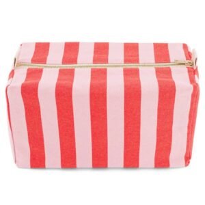 Vic Toiletry Bag Stripes Tomato & Candy