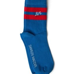 Sporty Calf Socks - Blue & Red