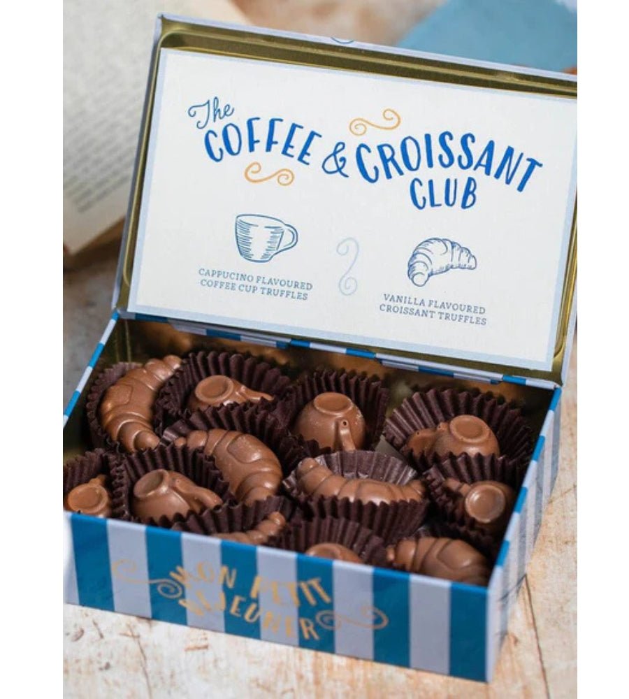 Coffee and Croissant Truffle Tin