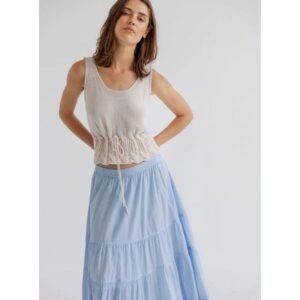 Vaka Knit Top - Chalk