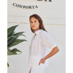 PRE-ORDER Lotta Short Sleeve Top - White