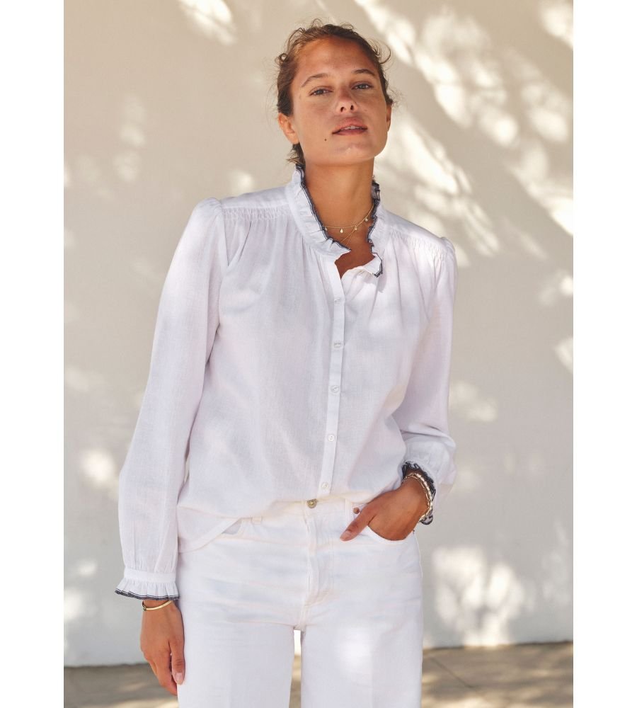 Chrissie Long Sleeve Top - Ivory