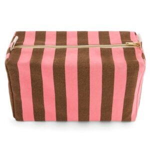 Vic Toiletry Bag Stripes Funky Pink/Olive