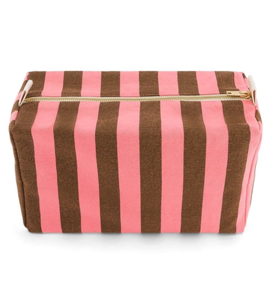Vic Toiletry Bag Stripes Funky Pink/Olive