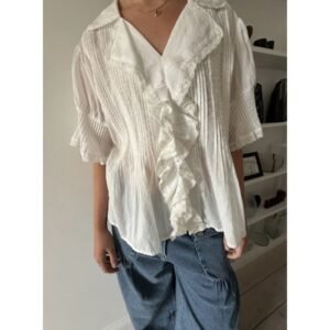 Gail Blouse - Chalk