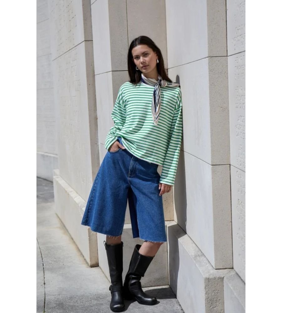 MSKaddi Bermuda Shorts - Mid Blue