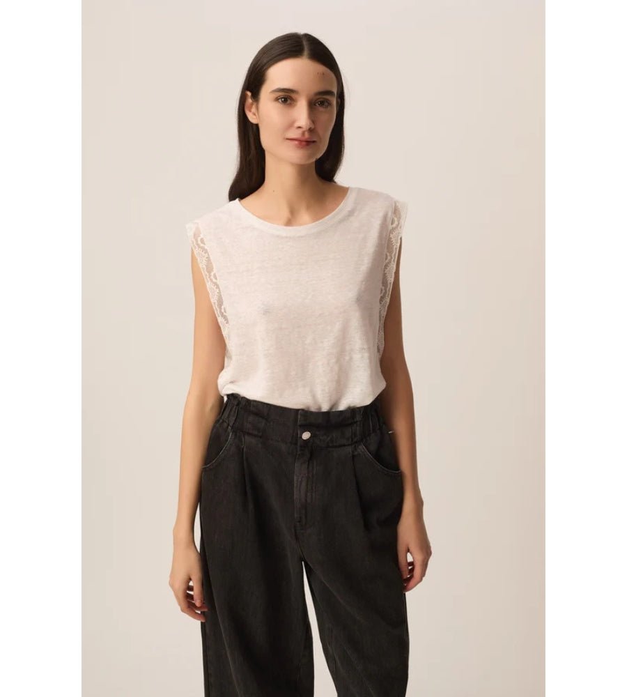 Helena Tank Top - Ecru