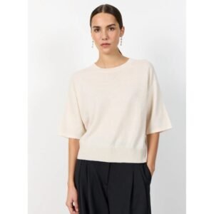 LR-Ismaila Knitted Tee 23 Cream