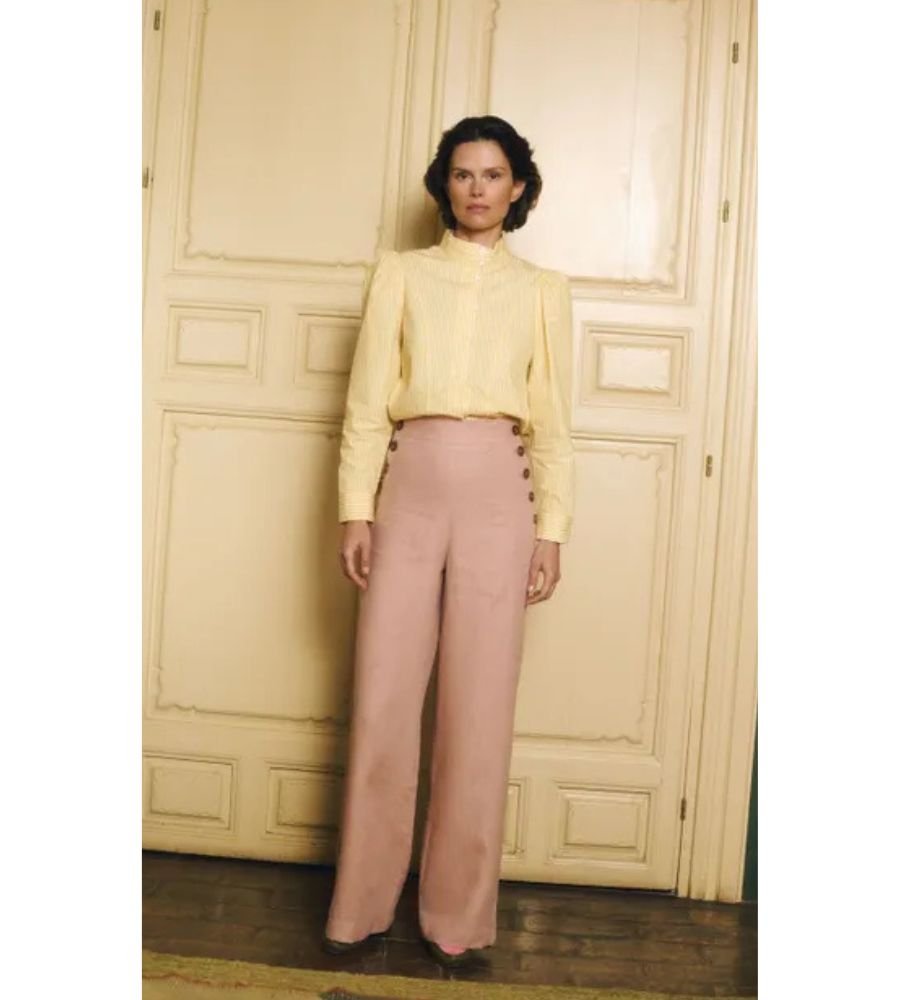 Pablo Pants - Misty Rose Linen