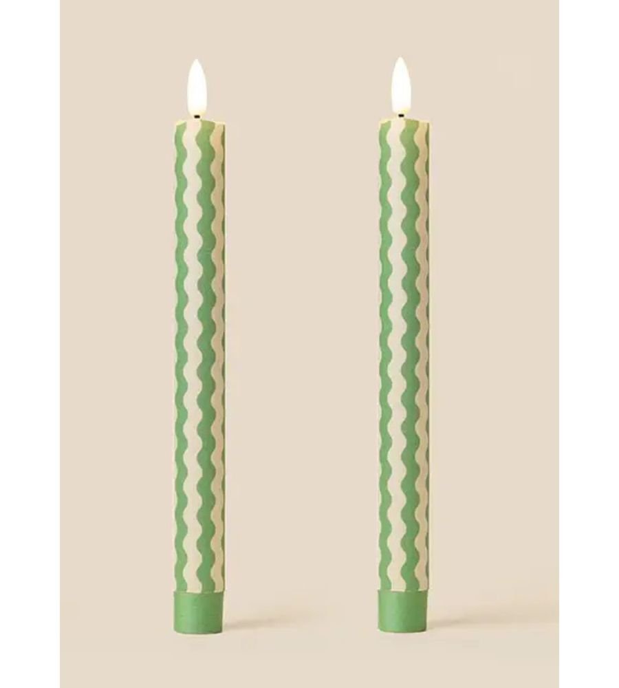 Appletini Rick Rack Candles