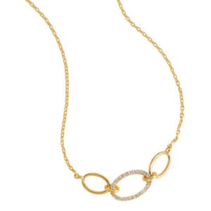 EBN7102G Oval Link Chain Necklace