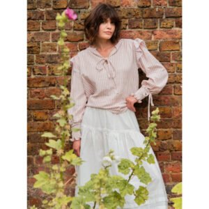 Poppy Blouse in Double Stripe