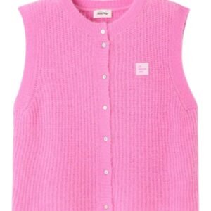 East Sleeveless Cardigan - Rose Bubble