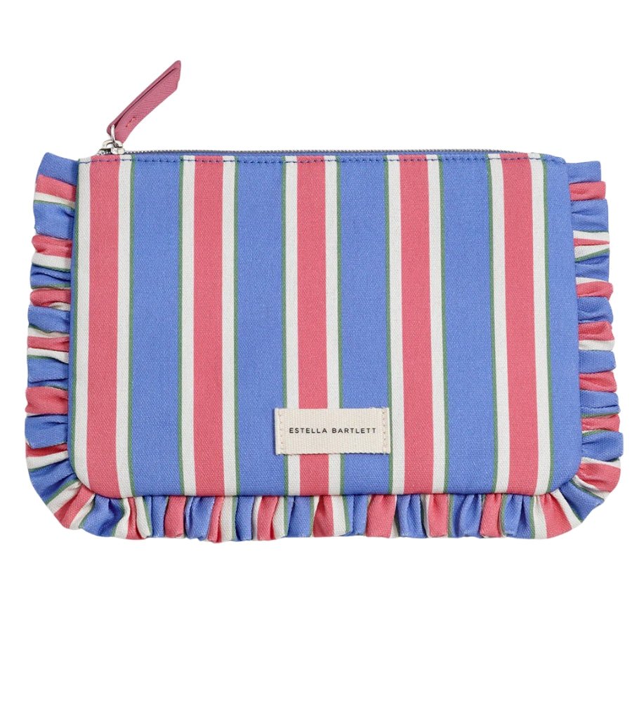 EBP7086 Frill Pouch - Blue Stripe