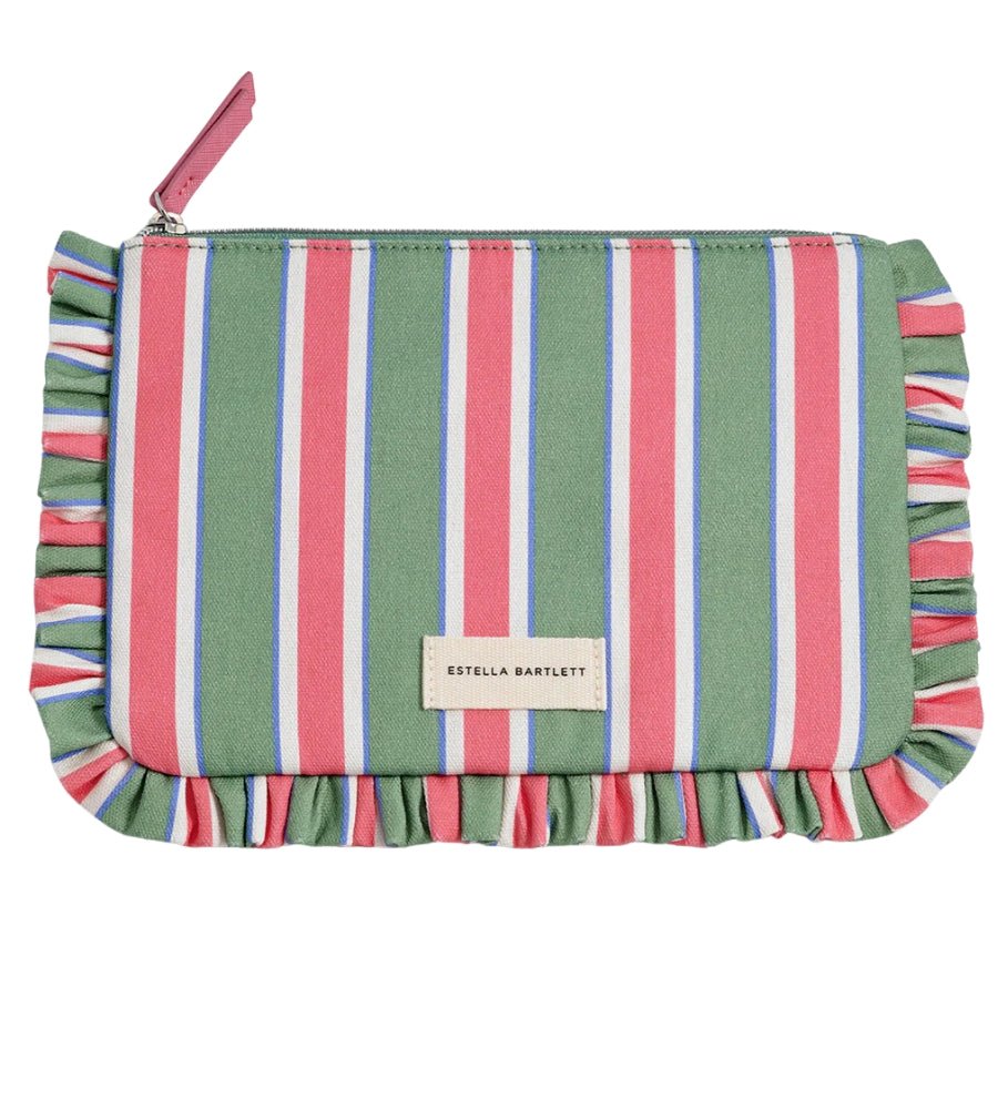 EBP7085 Frill Pouch - Green Stripe