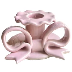 Bow Candle Holder - Pink