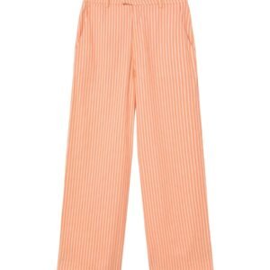 Striped Twill Trousers - Pastel Pink