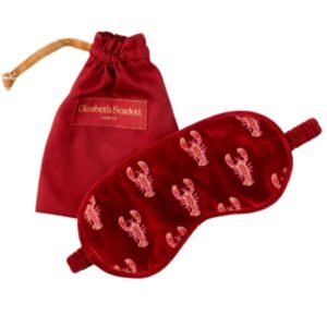 Lobster Velvet Eye Mask - Rouge