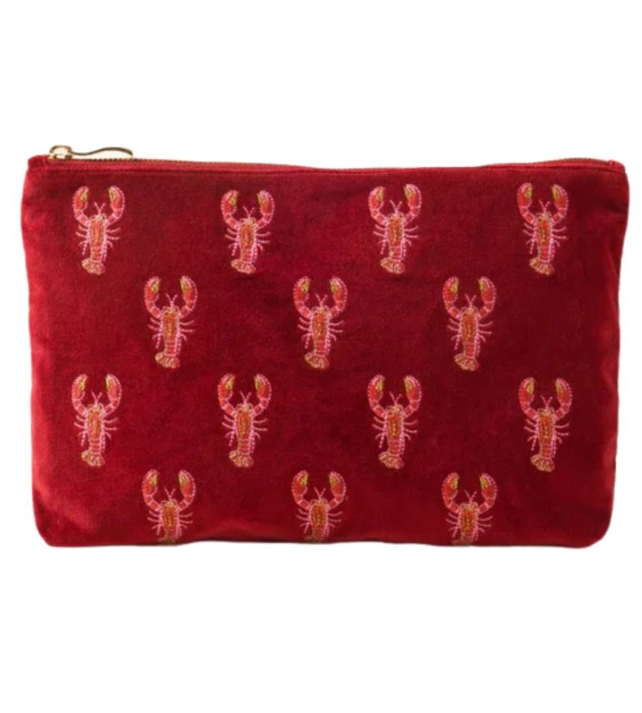 Lobster Velvet Everyday Pouch - Rouge