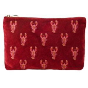 Lobster Velvet Everyday Pouch - Rouge