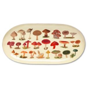 Fungi Oval Enamel Tray