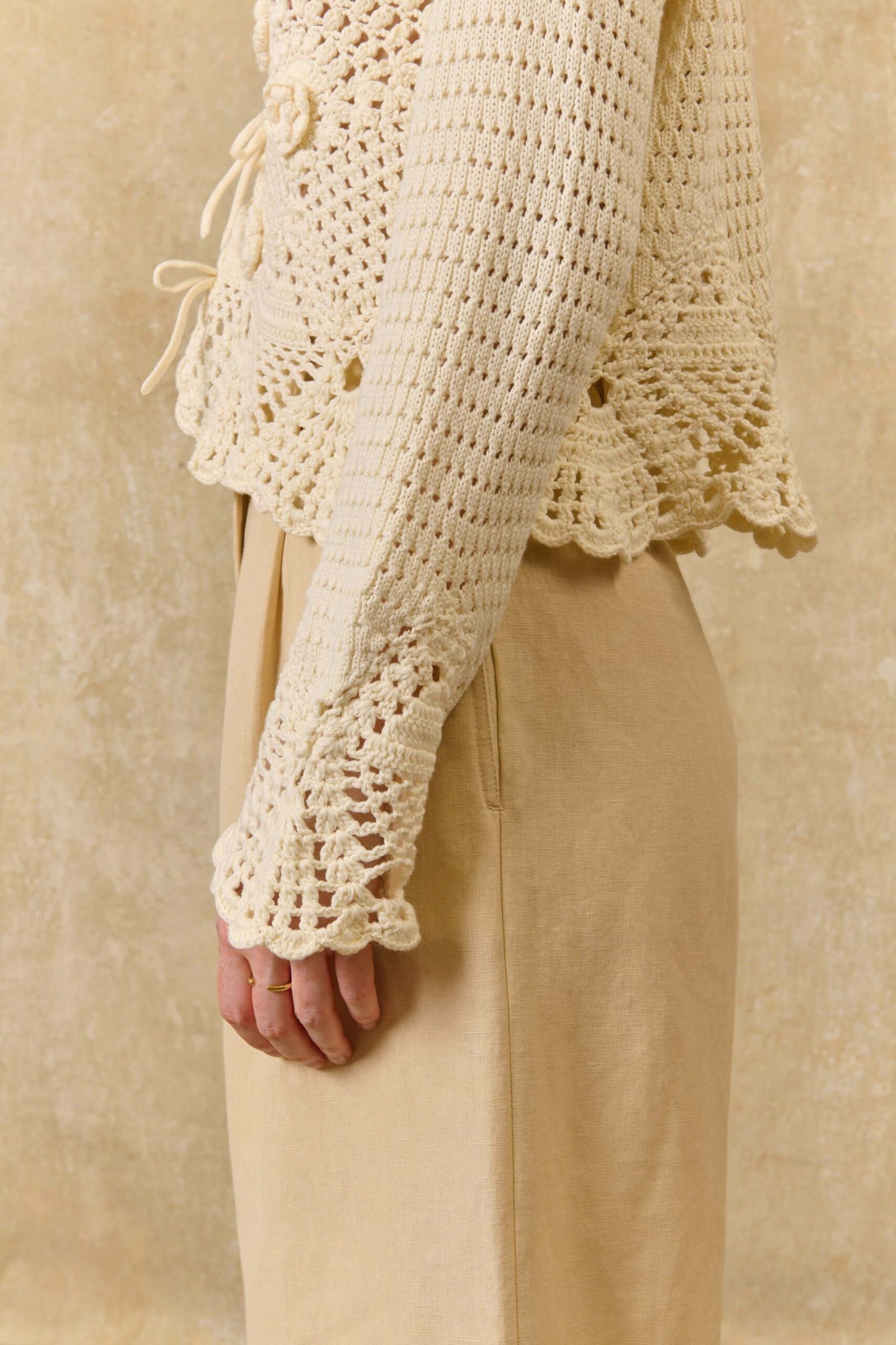 Molya Cardigan - Cream - Image 4