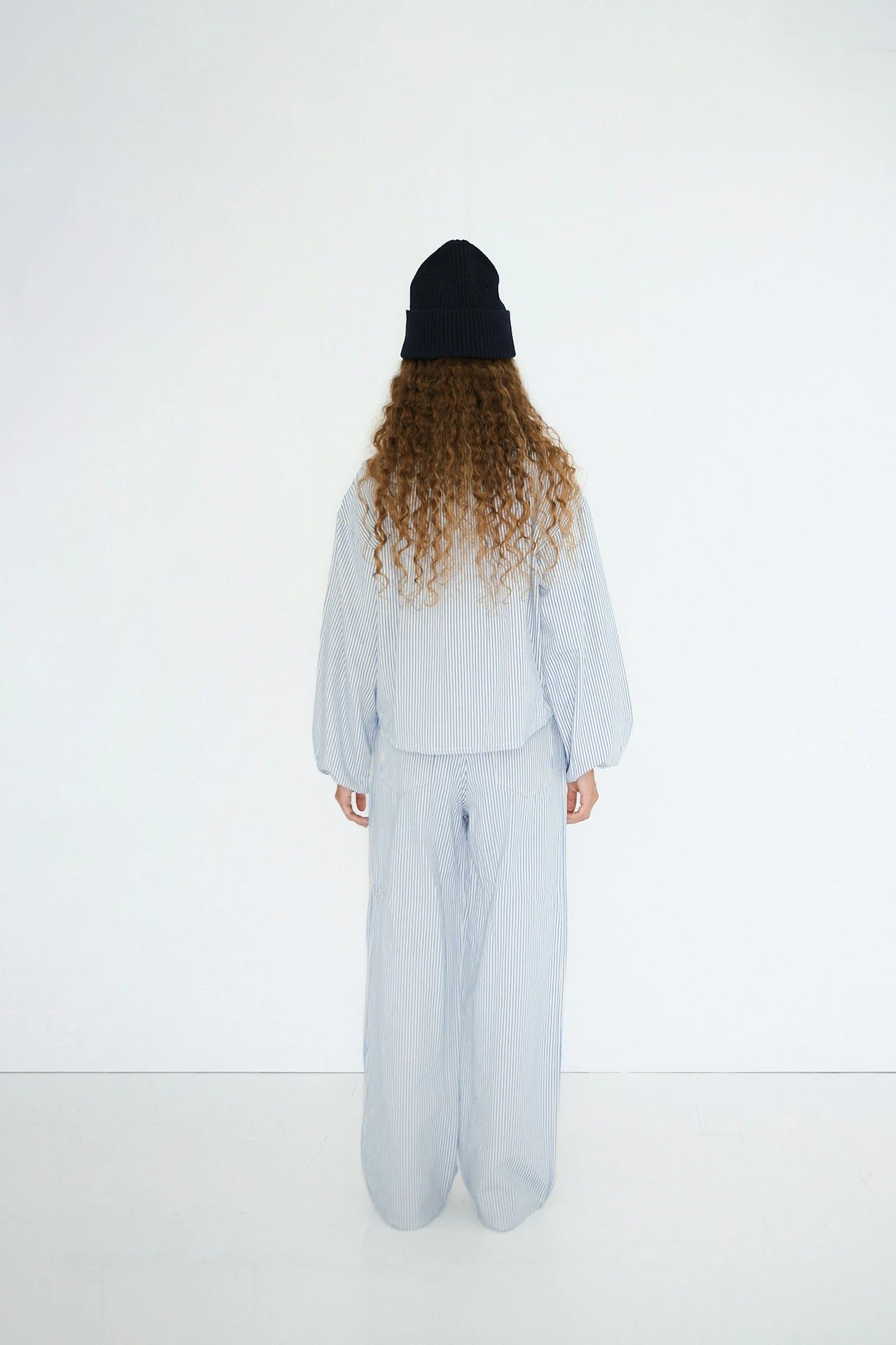 Berta Striped Jeans - Light Cream - Image 3