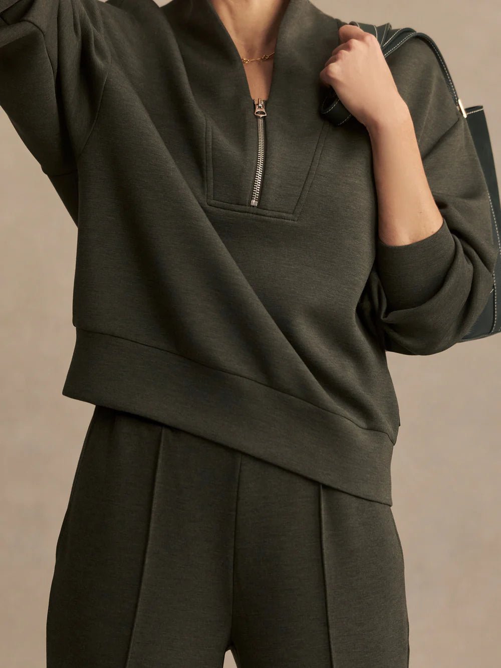 Davidson Sweat - Olive Marl - Image 2