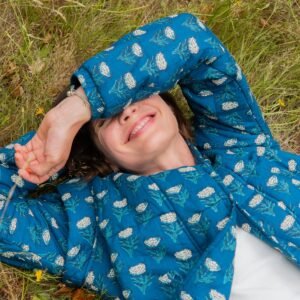 Evie Jacket in Navy Flower