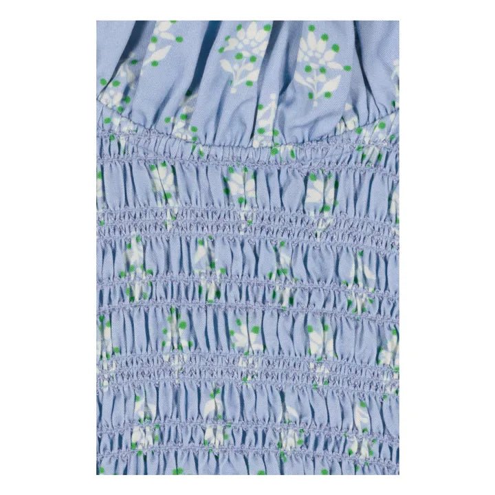 Aleria Shirt - Light Blue Flower Short Sleeve - Image 3