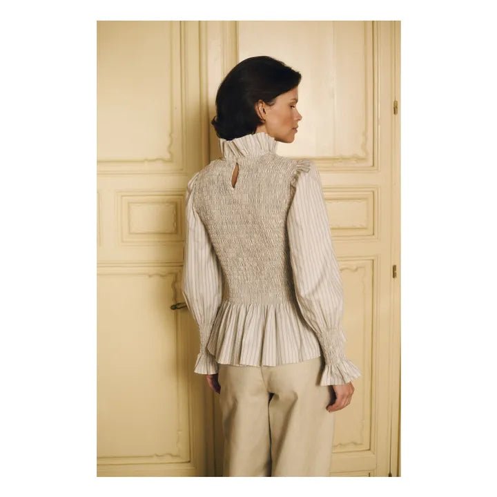 Aleria Shirt Light Blue Stripes - Image 3