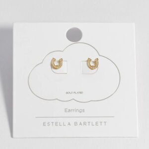 EBE6893G pearl horseshoe earrings