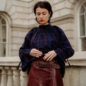 Joy Blouse in Arden Check