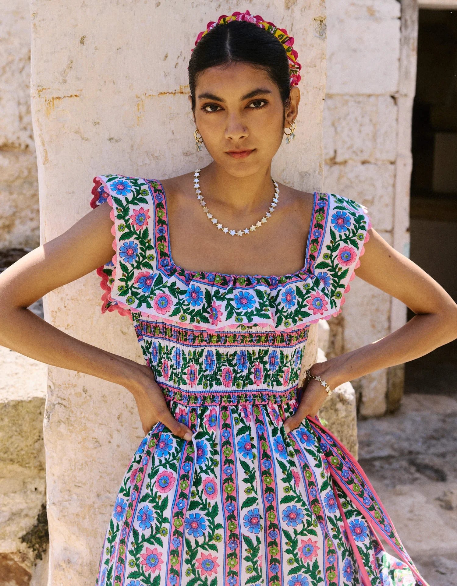 Carrie Dress - Folk Border - Image 2